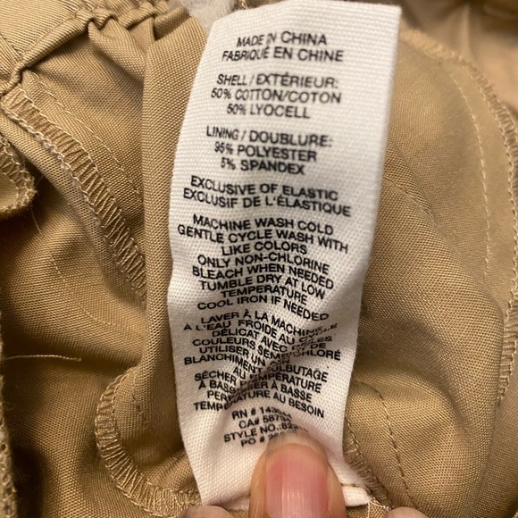 AVEC LES FILLES Parachute-Style Pants in Khaki Size Small - Picture 8 of 10